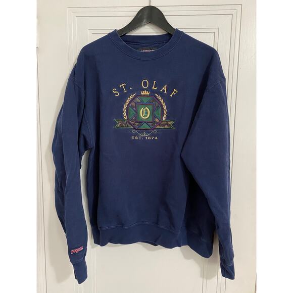Vintage St. Olaf Oles Crewneck Sweatshirt Size Large - Picture 1 of 5